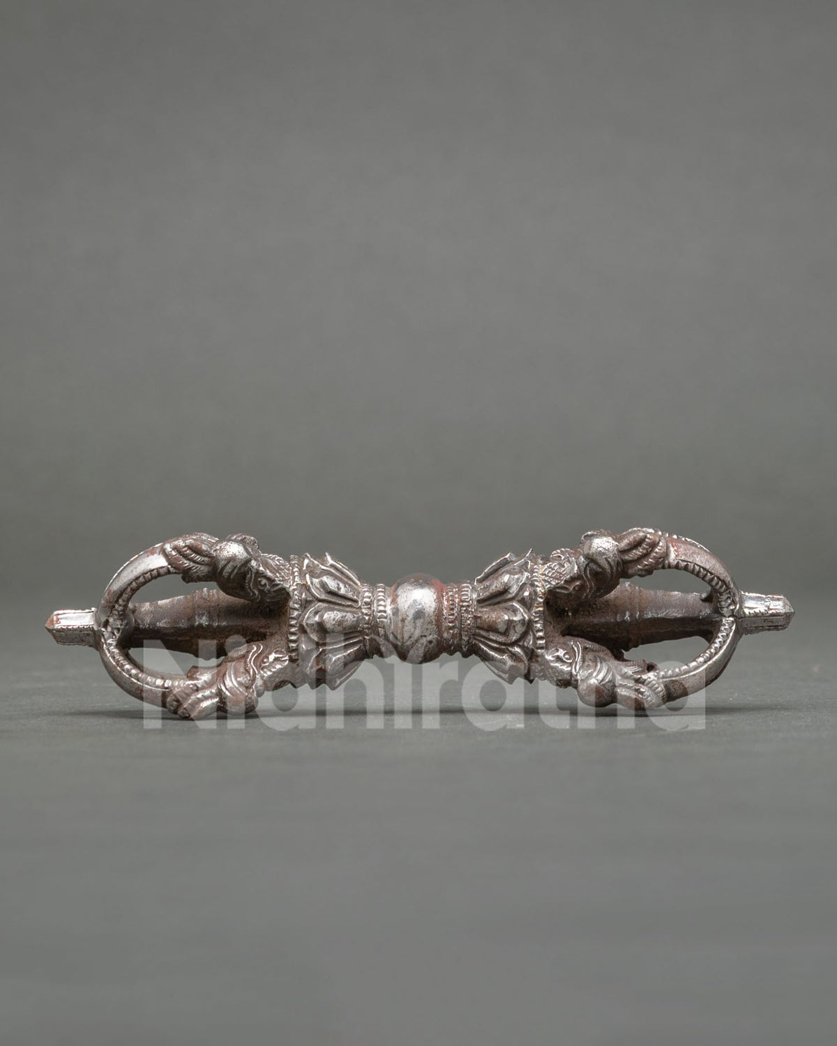 Bronze Vajra Dorje with detailed ornamental patterns for Vajrayana Buddhist practice