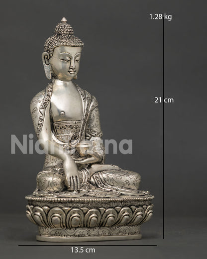 Buddha Shakyamuni Statue, Handmade by Newari Artisans