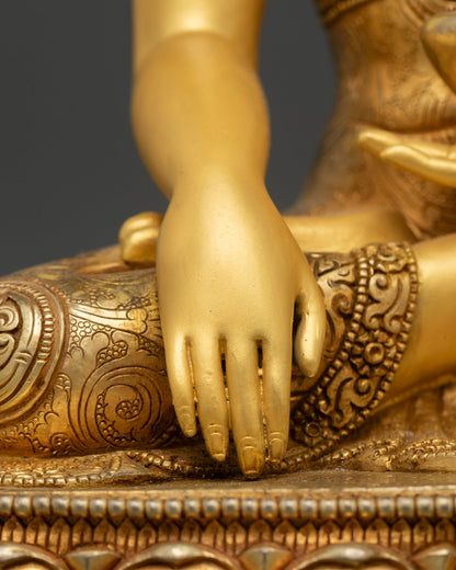 Buddha Shakyamuni Statue in Earth Touching Mudra