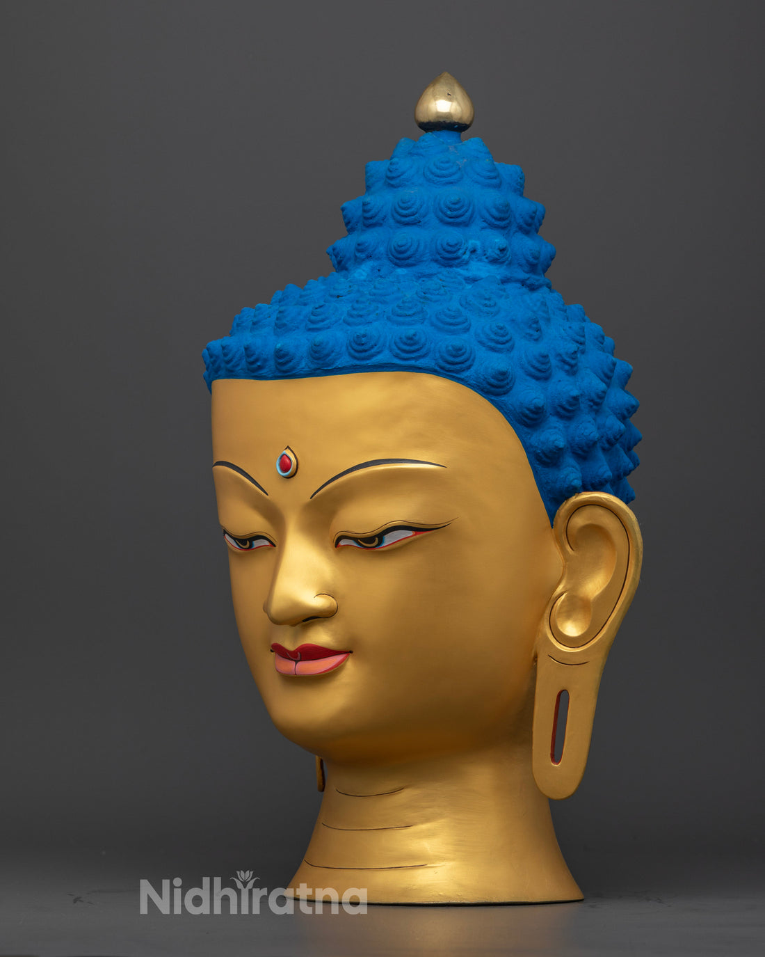 side view of buddha shakyamuni statue