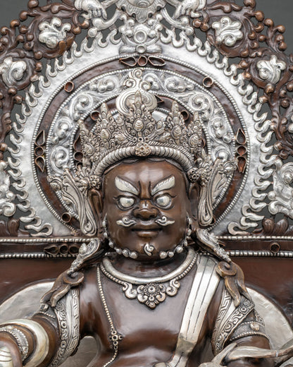 Buddhist Dzambhala Statue with  Traditional Nepalese Details