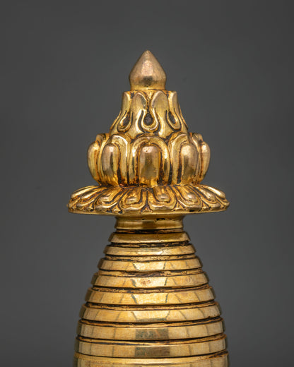 Buddhist Kadampa Stupa symbolizing enlightenment and the five elements