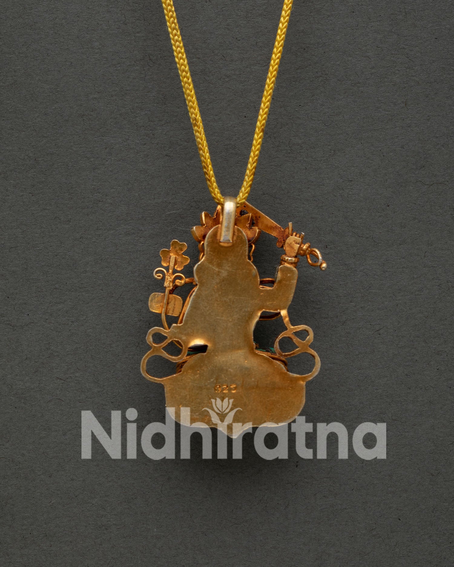 Buddhist Manjushri Locket Featuring Sacred newari Craftsmanship