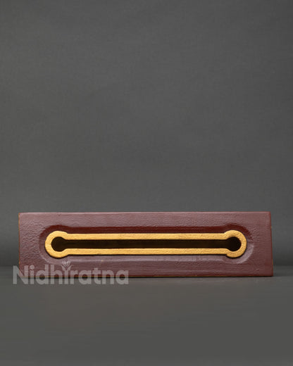Buddhist ritual incense burner made from solid wood by Newari artisans