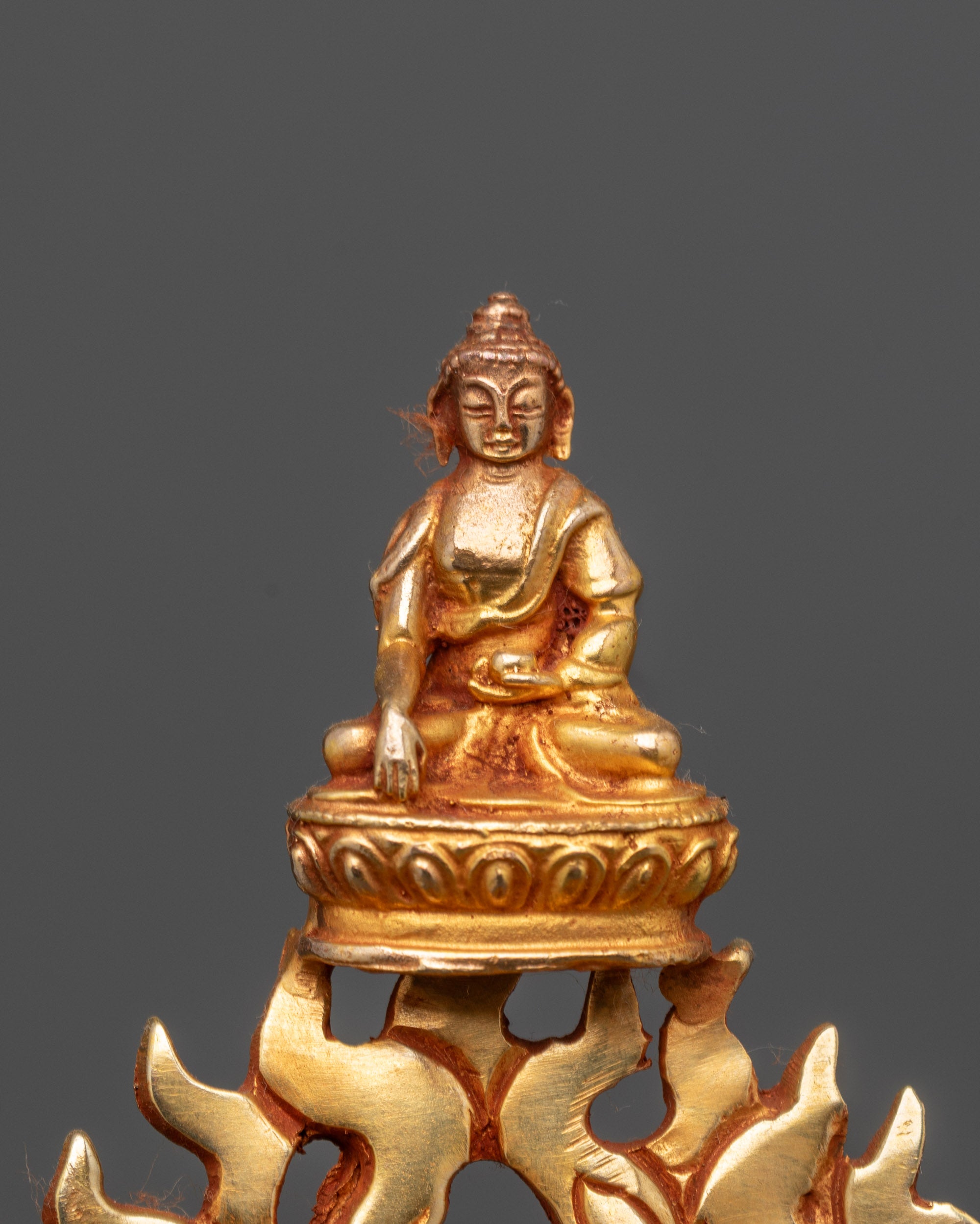 Ucchusma Statue | 24K Gold-Fire Gilded Himalayan Buddhist Artwork