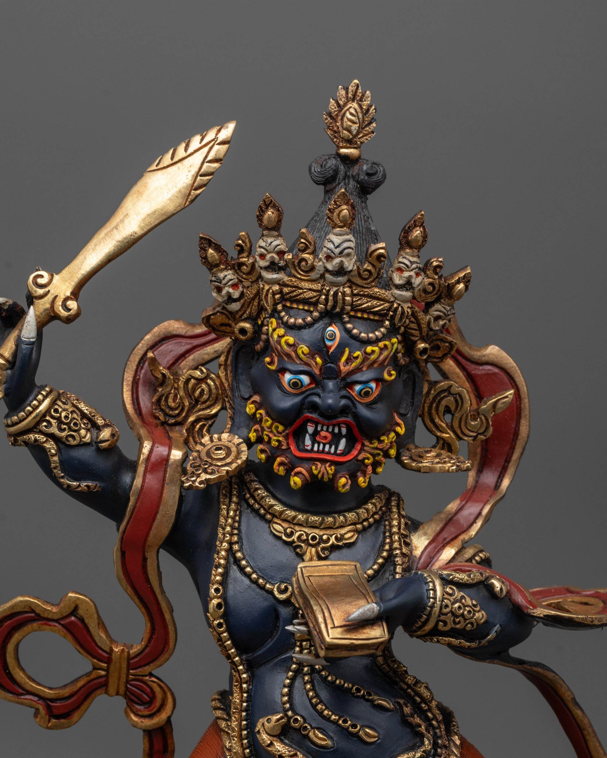 Shop Dark Blue Colored Rare Manjushri Statue