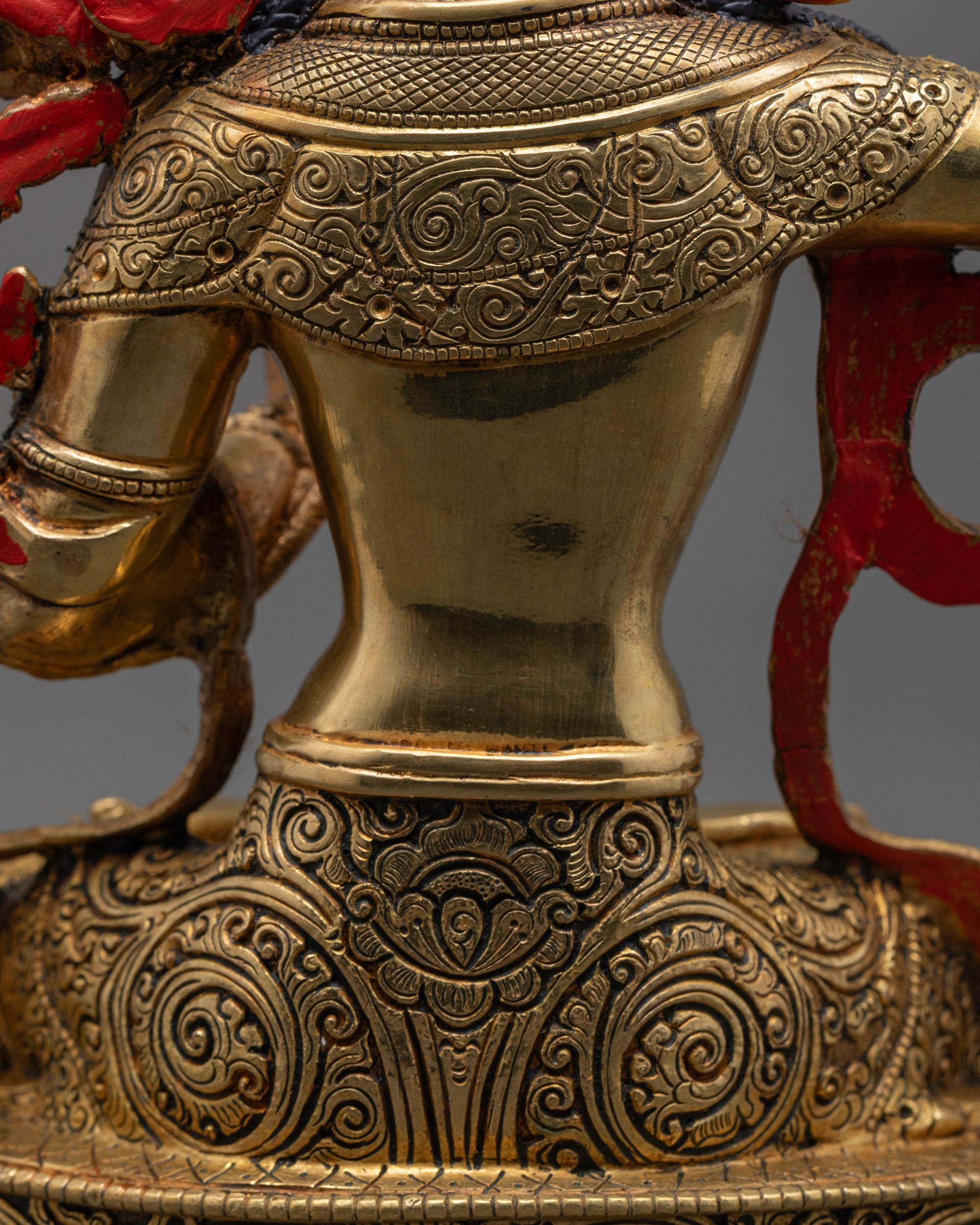 Exquisite Monju Bosatsu Statue | Traditional Nepalese Spiritual Art