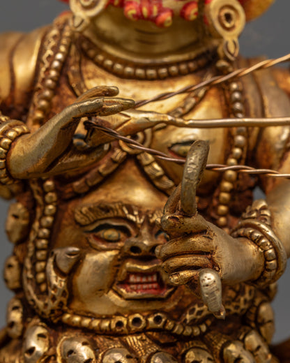 Fierce Rahula Statue | Hand-Carved Dharma Protector