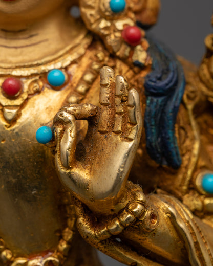 Elegant Maha Manjushri Statue | Detailed Handmade Sculpture of Nepal