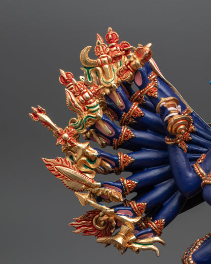 Himalayan Yamantaka Statue | Traditional Nepalese Buddhist Art