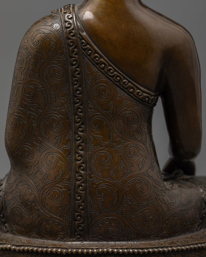 Oxidized Gautama Buddha Statue | Handcrafted Sculpture for Home Decor