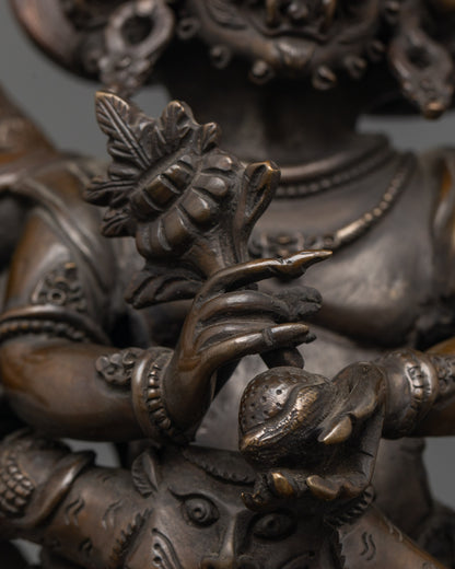 Oxidized Hayagriva Sculpture | Handmade Buddhist Protector