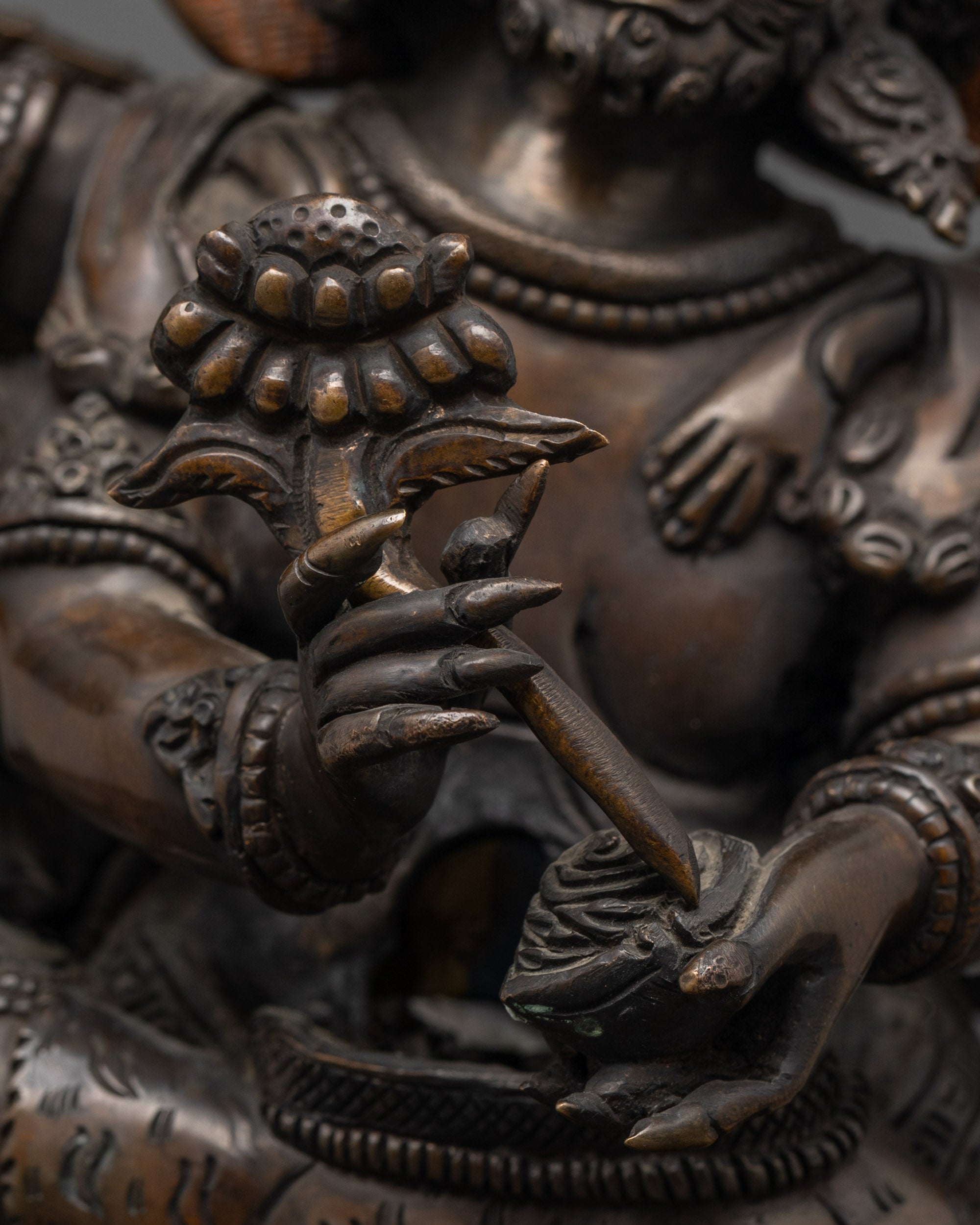 Tibetan Hayagriva Statue | Lost Wax Carved Buddhist Deity