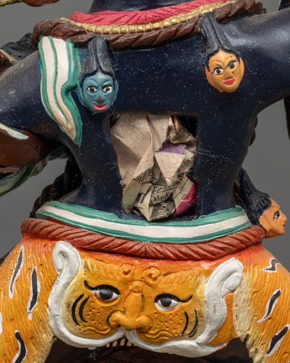 Wrathful Manjushri Sculpture | Lost Wax Cast Buddhist Deity from Nepal