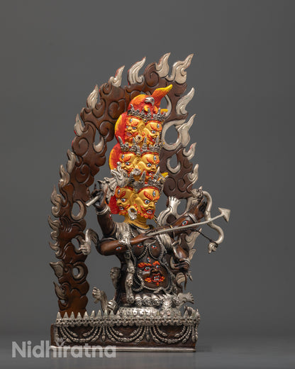 Ekajati, Rahula & Dorje Legpa Statue Set | Buddhist Protector Deities