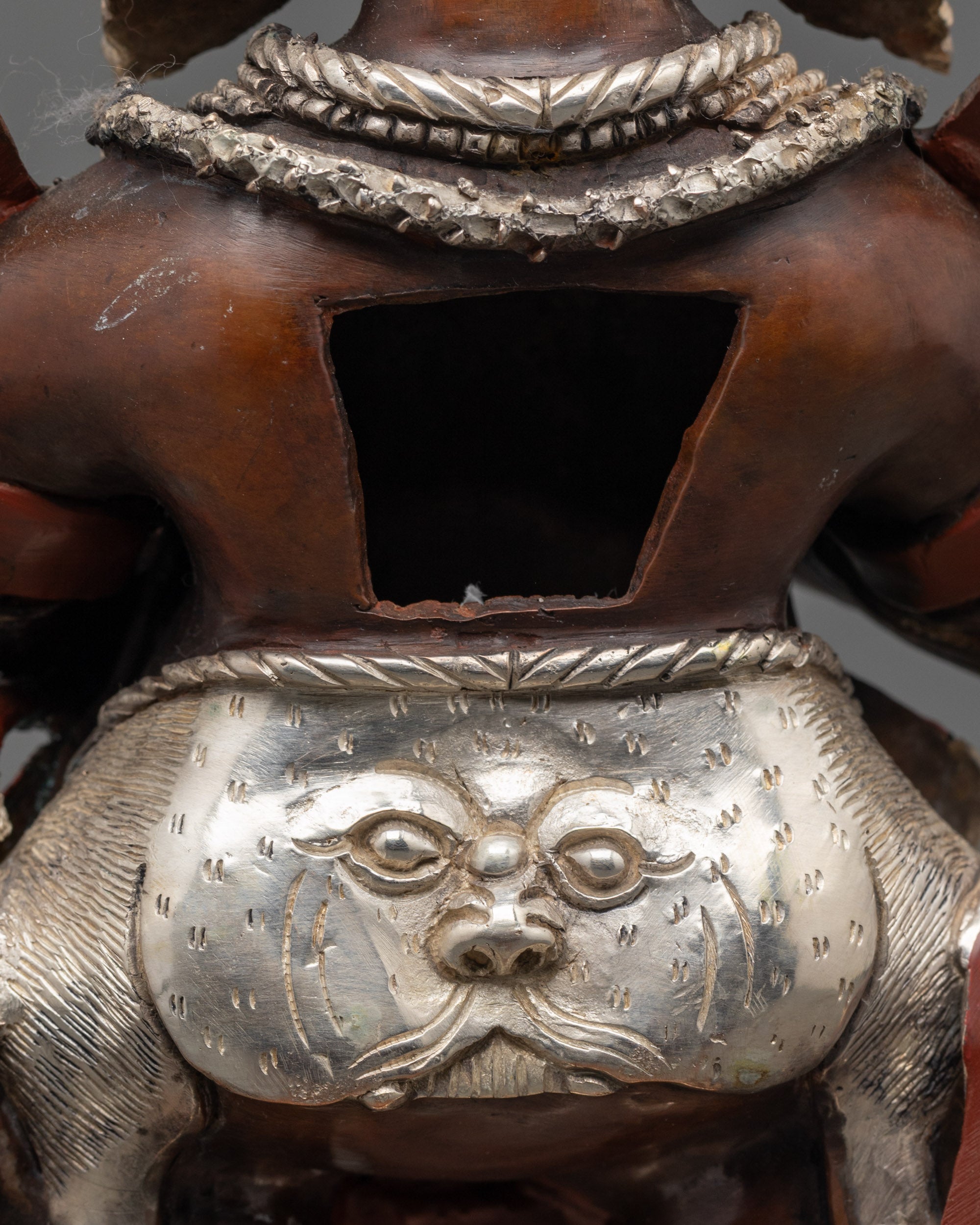 Fierce Shakya Mahakala Statue | Authentic Hand-Carved Dharma Protector