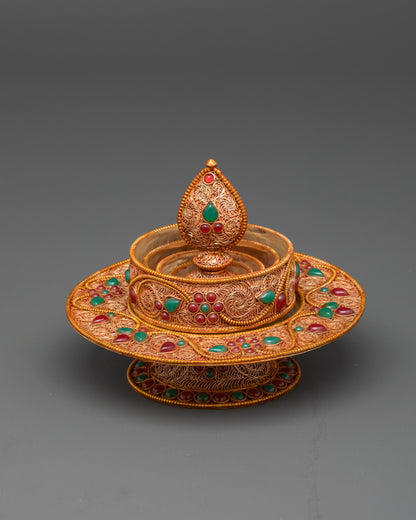 3" Mandala Offering | Vajrayana Ritual Set for Spiritual Practices