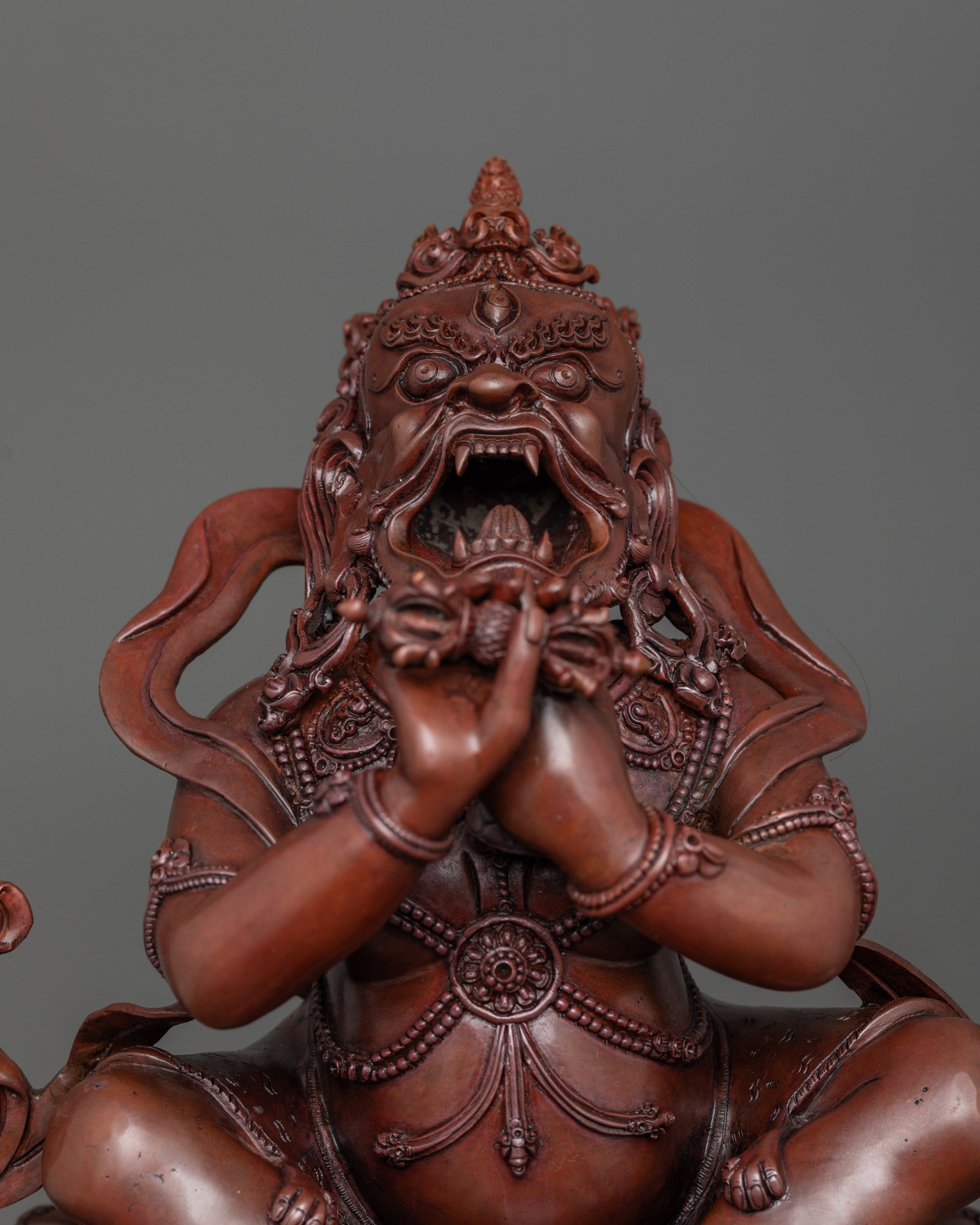 Oxidized Vajradhaka Statue | Spiritual Buddhist Decor from Nepal
