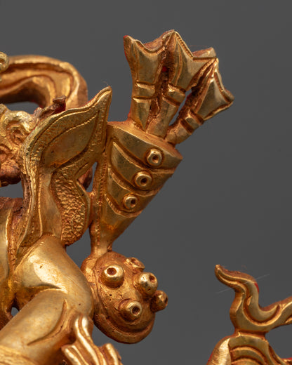 Fearless King Gesar Statue | Traditional Himalayan Buddhist Art
