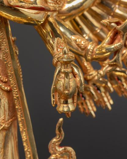 Thousand-Armed Avalokiteshvara Statue | Tibetan Buddhist Sculpture