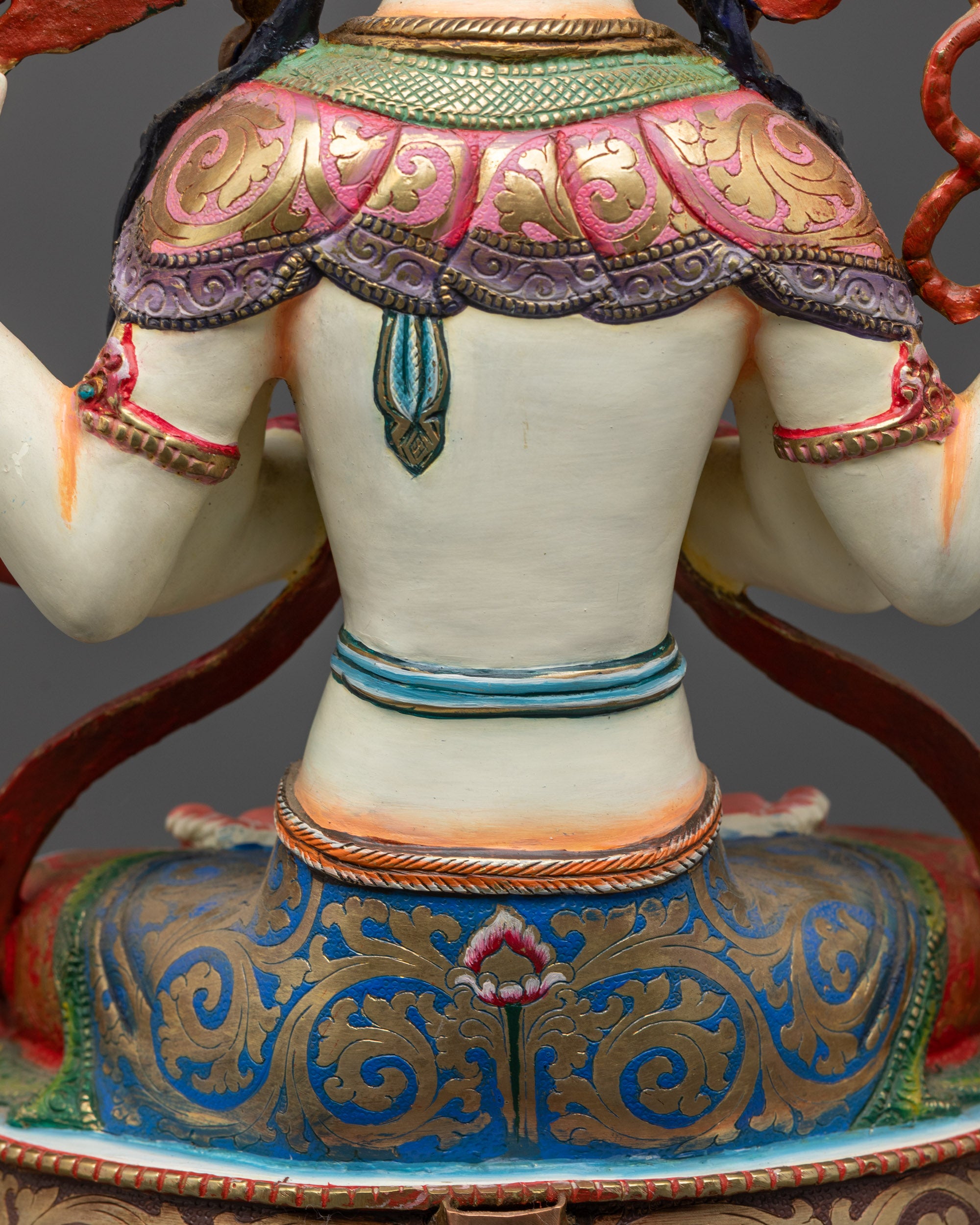 Hand-Painted Chenrezig Statue | Exquisite Craftsmanship from Nepal