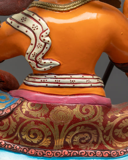 Authentic Vaishravana Statue | Traditional Nepalese Craftsmanship