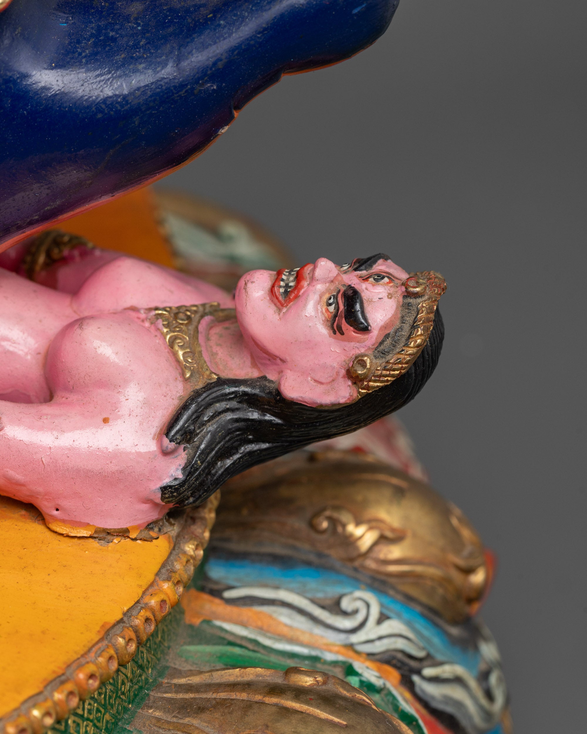 Mahakala Bernagchen Statue | Hand-Carved Tibetan Protector Deity