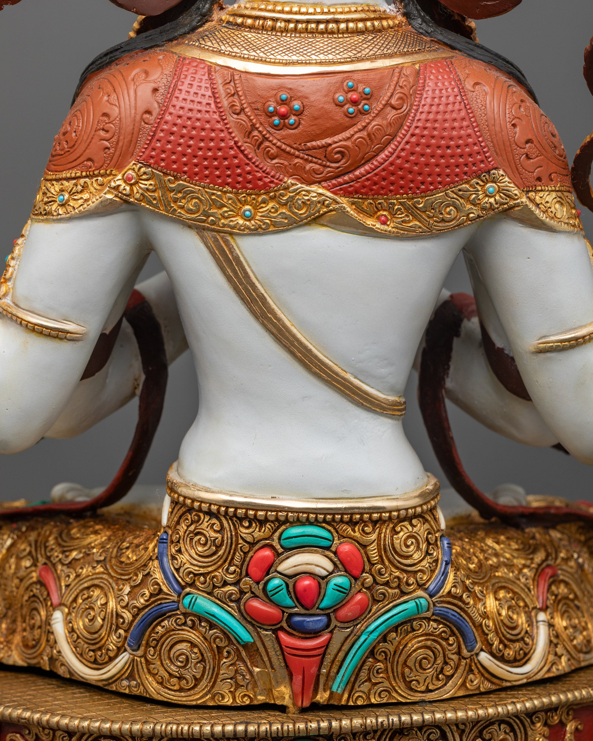 Tibetan Chenrezig Statue | Authentic Handmade Buddhist Figurine