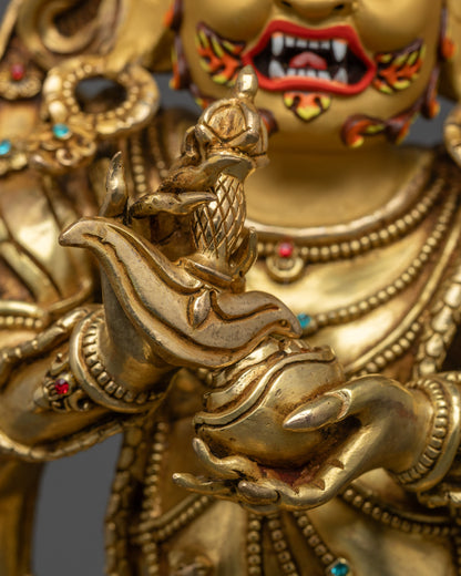 Wrathful Six Armed Mahakala Statue | Guardian of the Dharma