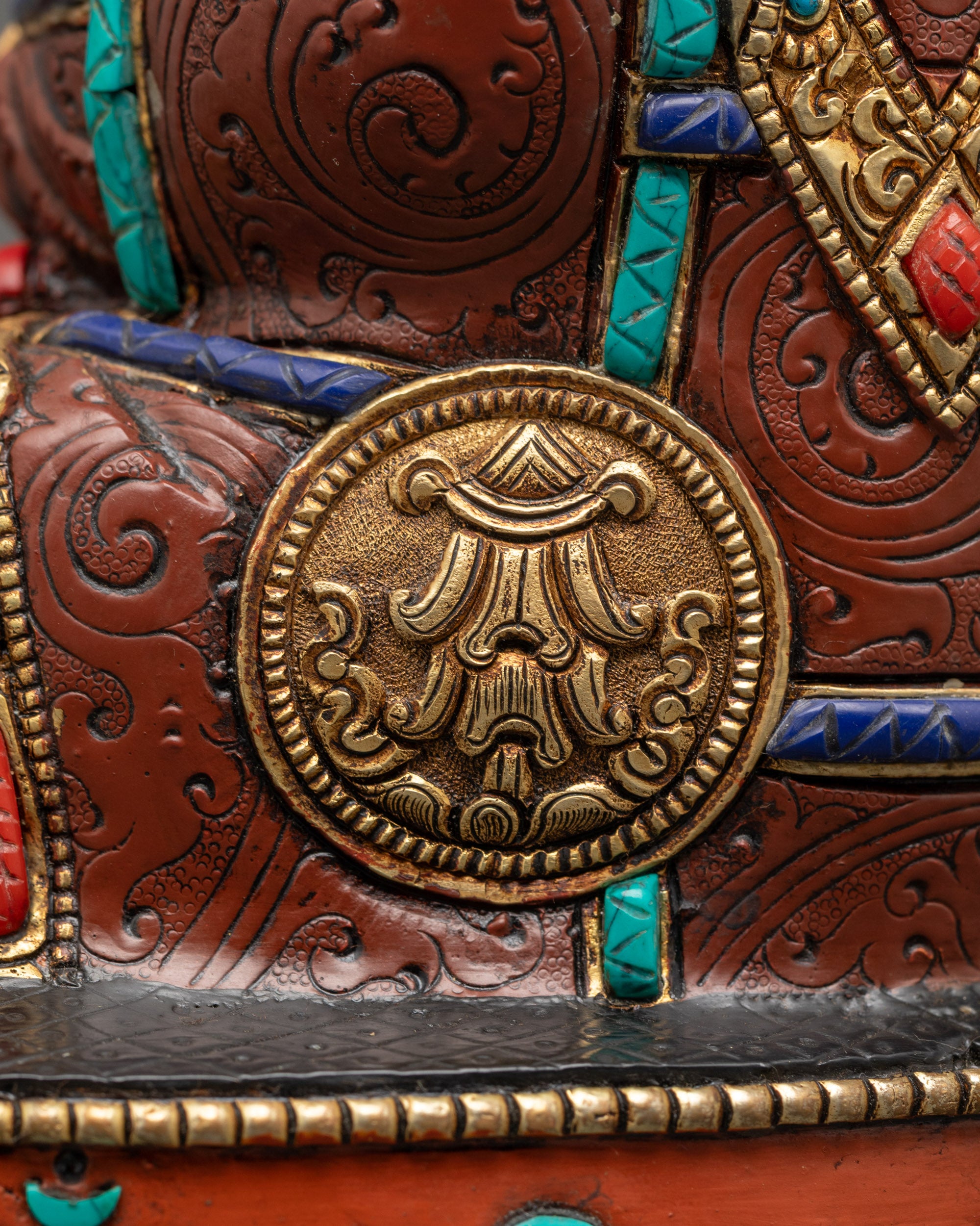Serene Amitabha Buddha Sculpture | Nepalese Handmade Buddhist Statue