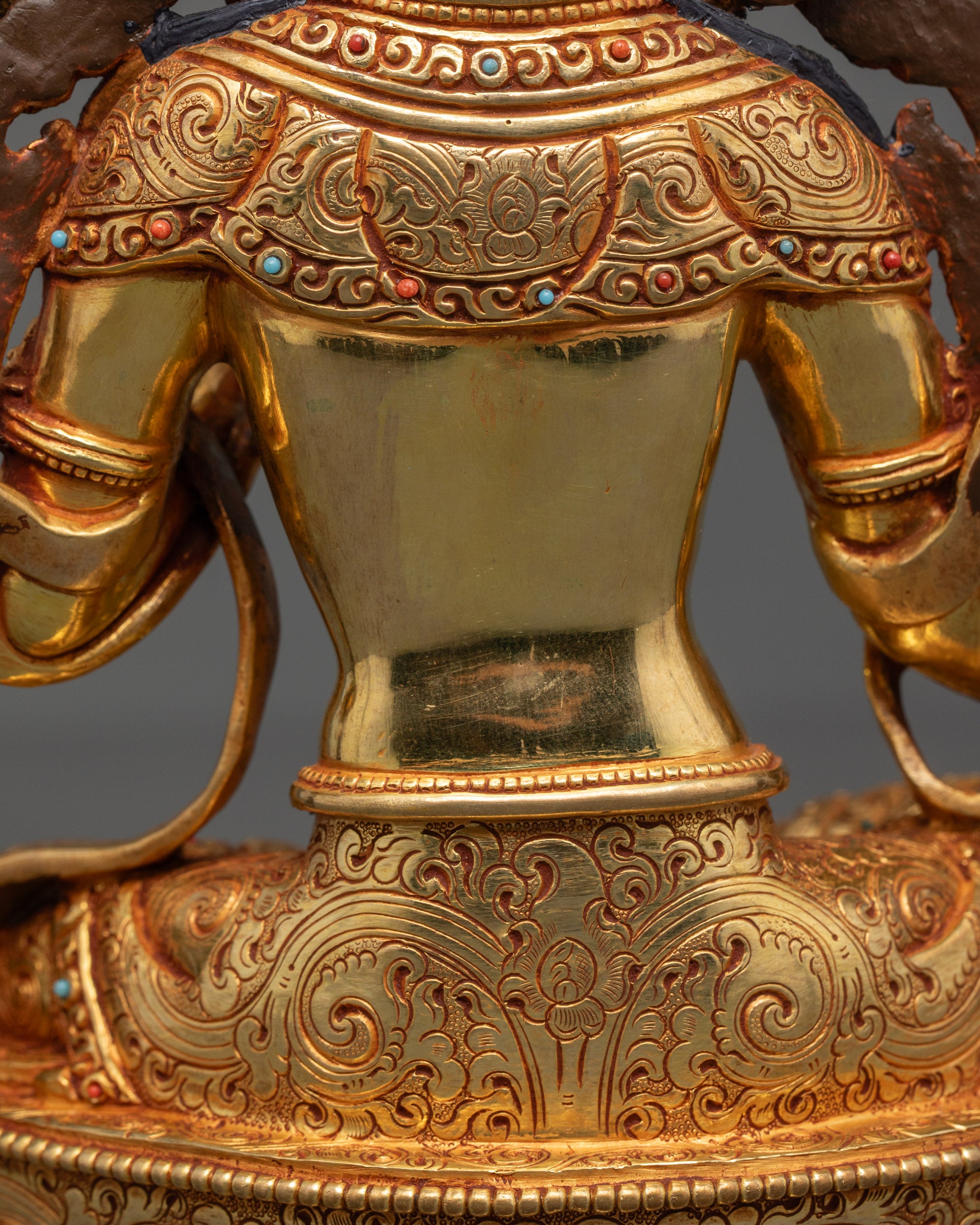Blessed Green Tara Statue | Intricate Copper Art