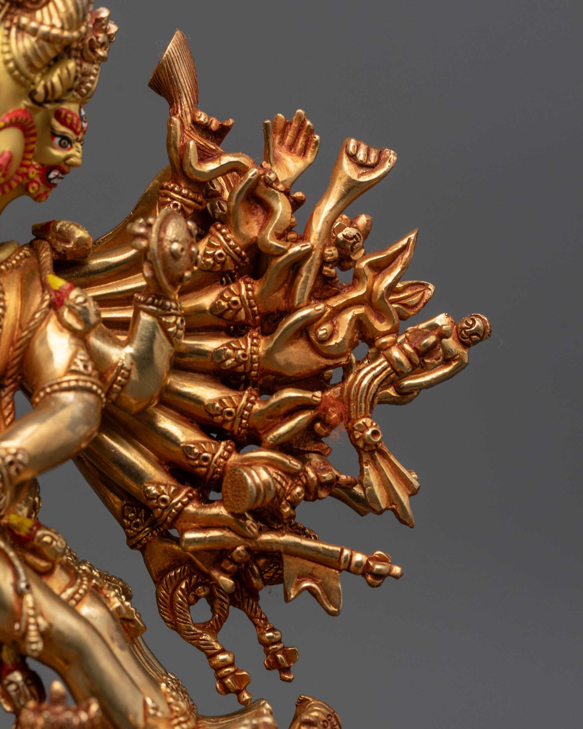 Handcrafted Yamantaka Statue | Wrathful Protector Statue from Nepal