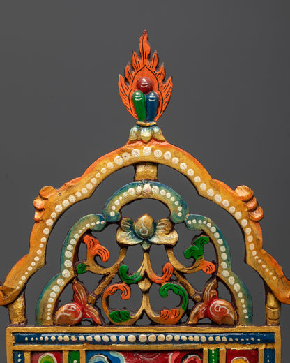 Traditional Buddhist Throne | Artisan Hand-Carved Woodwork