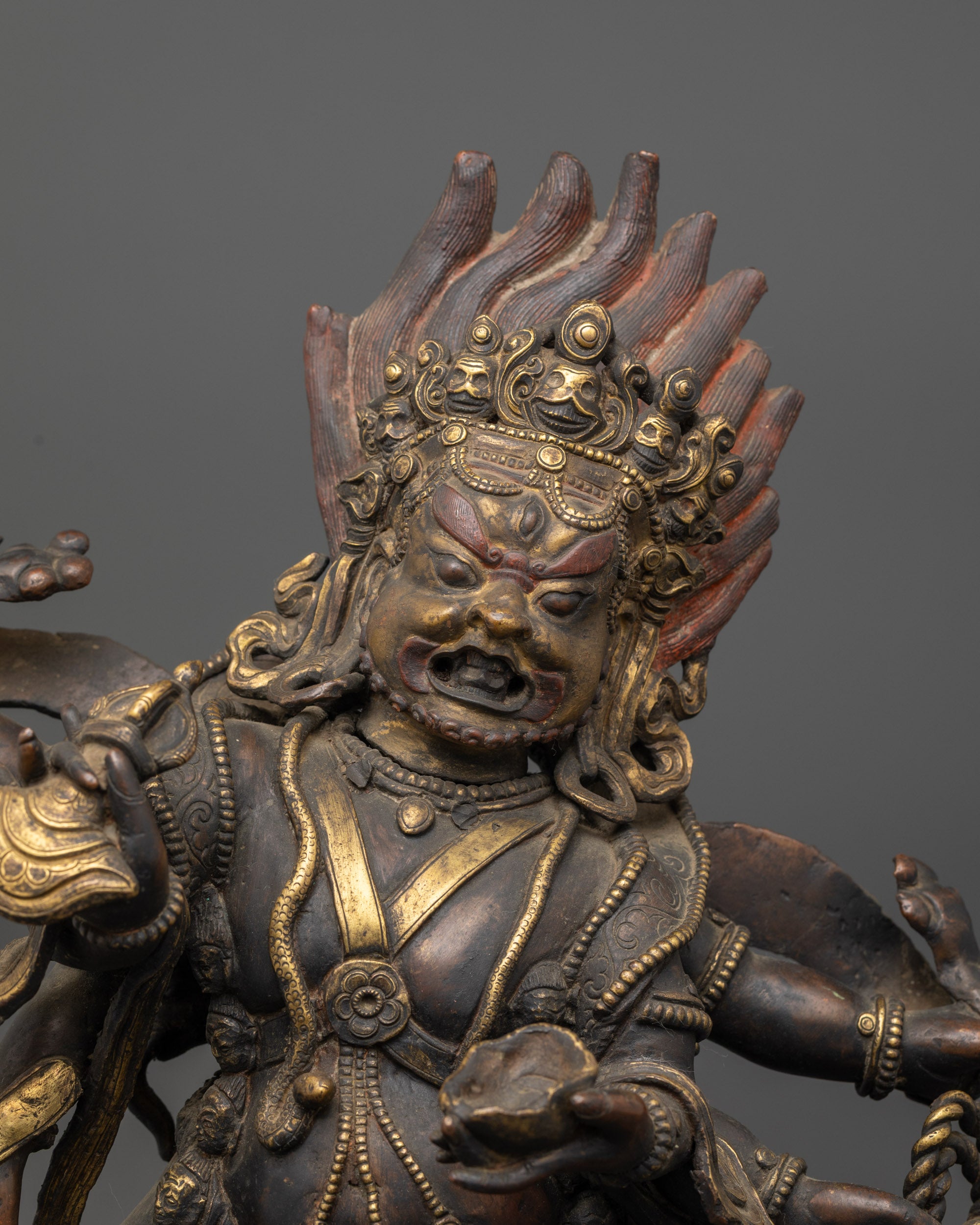Six Armed Mahakala Statue