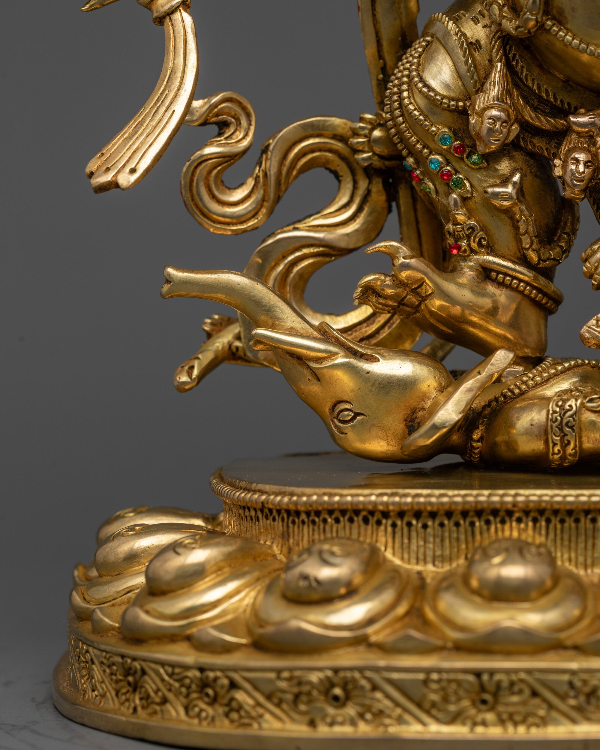 Wrathful Six Armed Mahakala Statue | Guardian of the Dharma