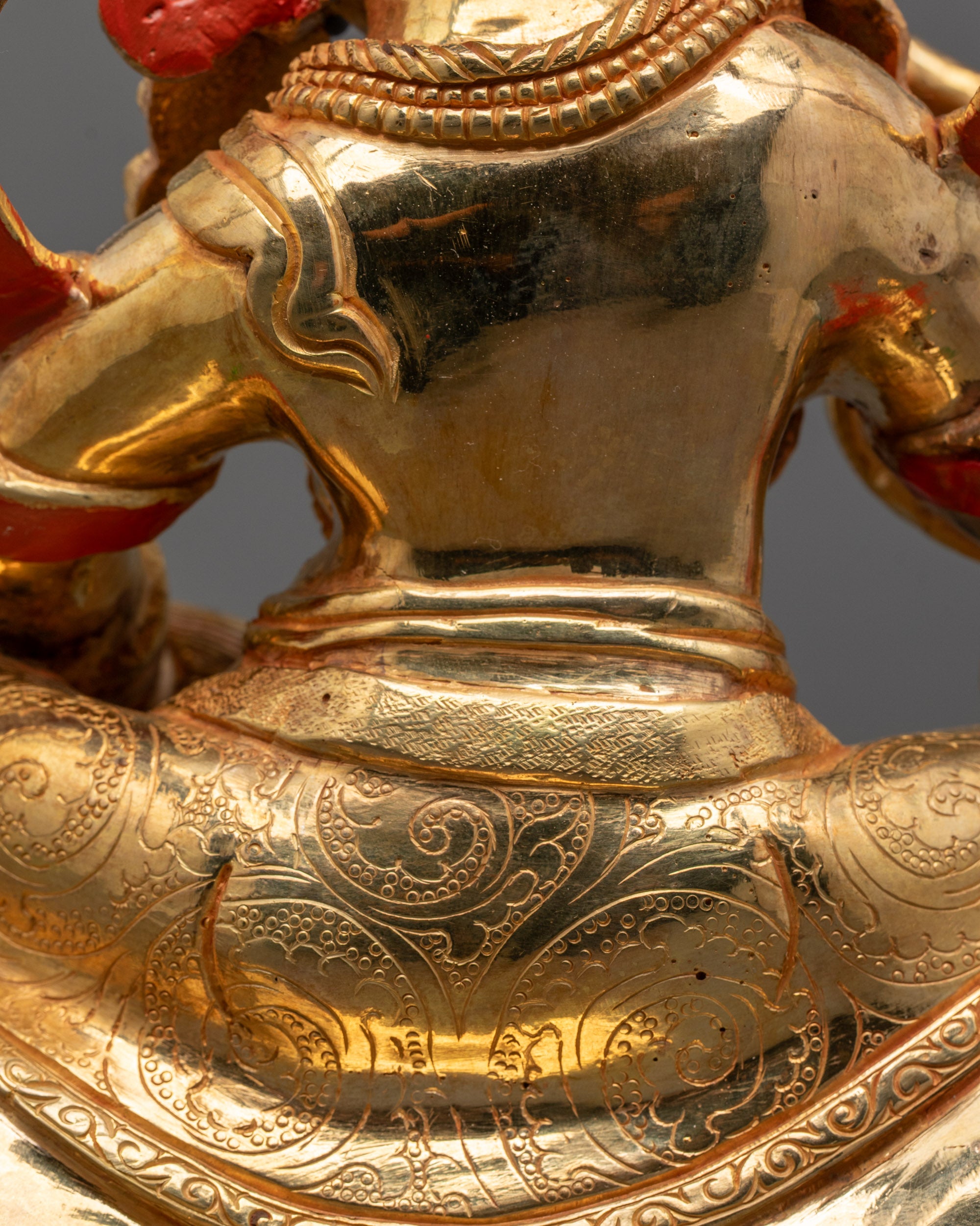 Nepalese Namtoshe Statue | Gold Fire-Gilded Buddhist Deity
