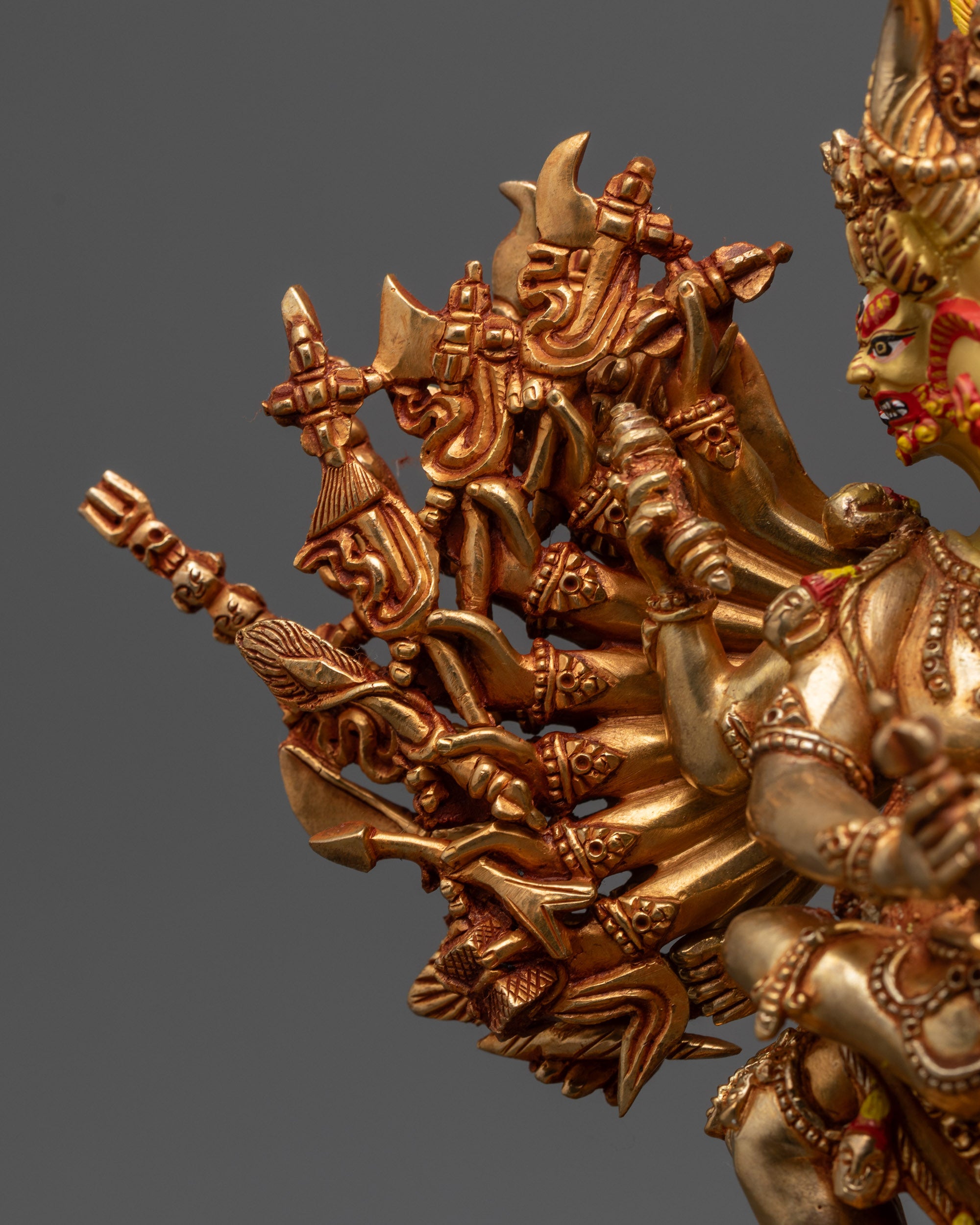 Handcrafted Yamantaka Statue | Wrathful Protector Statue from Nepal