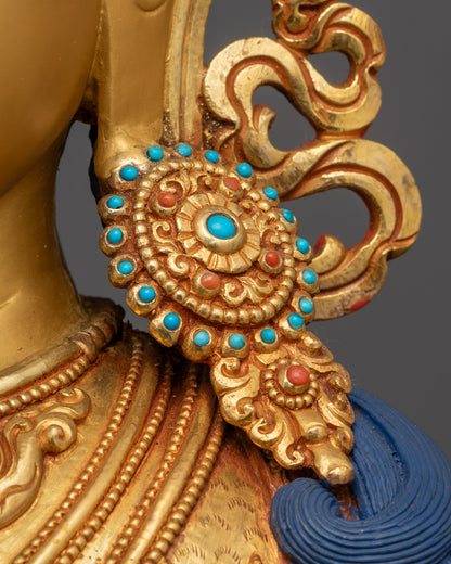 Compassion Deity Chenrezig Statue | Handcrafted Himalayan Art