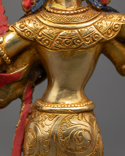 Elegant Maha Manjushri Statue | Detailed Handmade Sculpture of Nepal