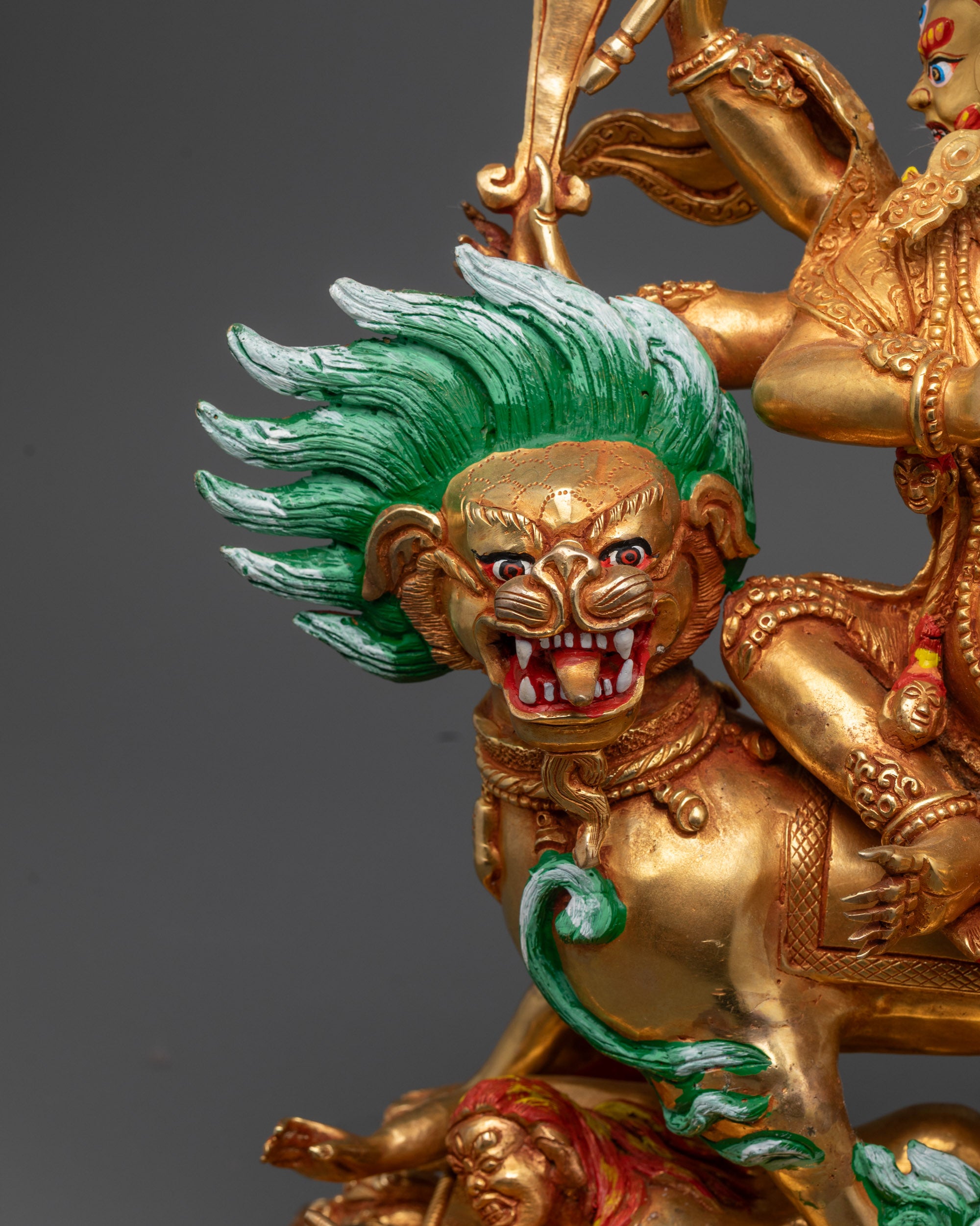 Pehar Gyalpo Statue | Religious Protector Figurine with Fine Detailing