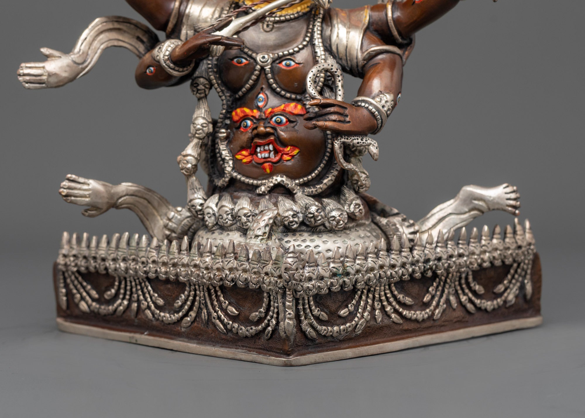 Ekajati, Rahula & Dorje Legpa Statue Set | Buddhist Protector Deities