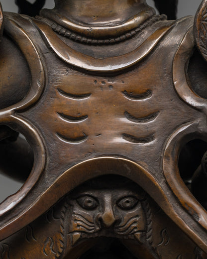 Oxidized Hayagriva Sculpture | Handmade Buddhist Protector
