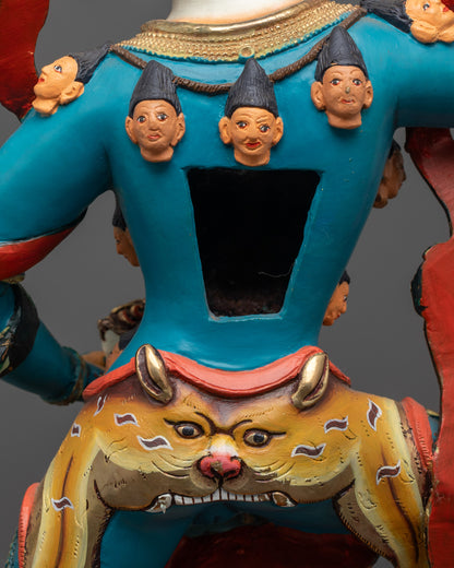 Lion-headed Simhamukha Statue | Himalayan Statue of Fierce Dakini