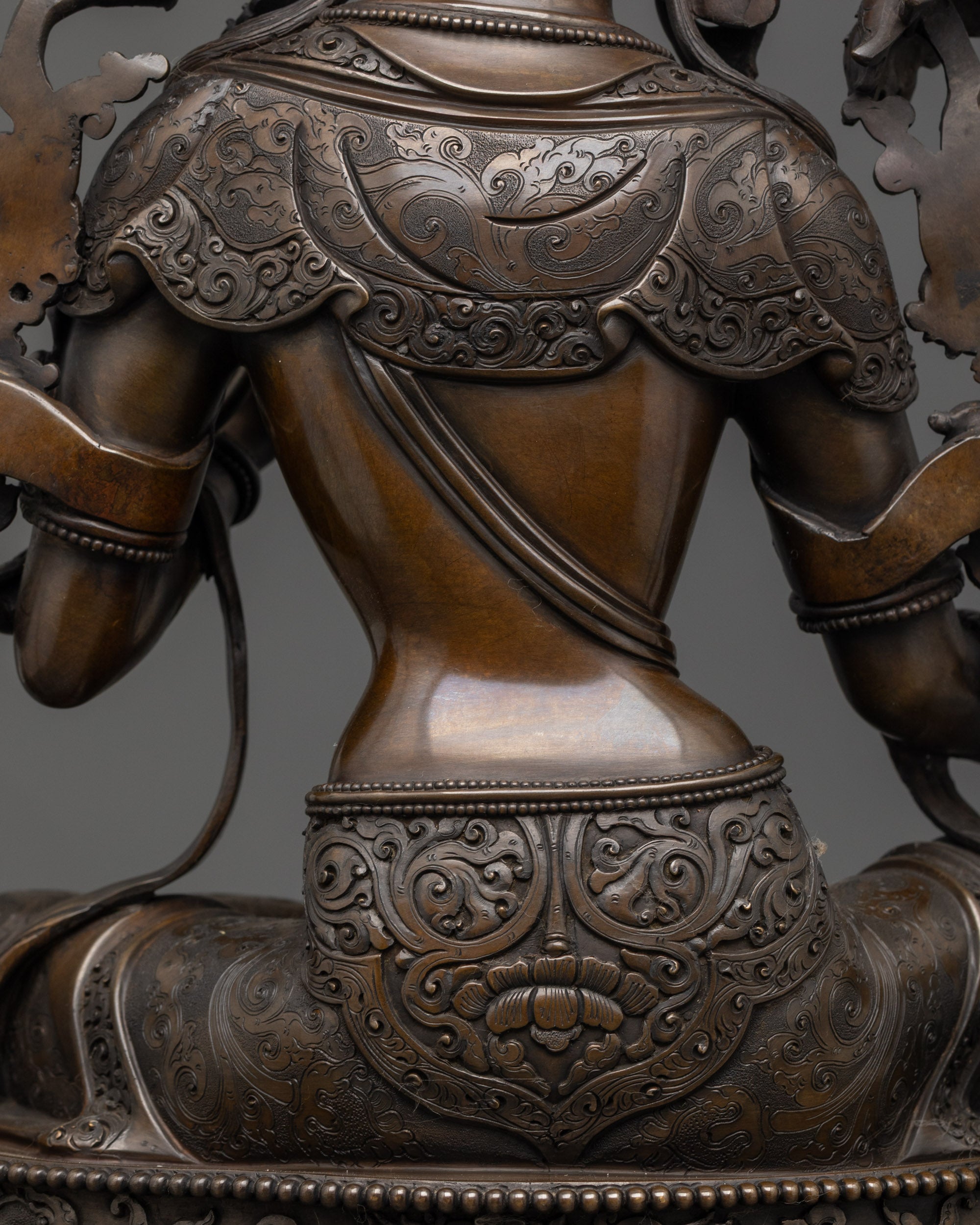 Oxidized Green Tara Statue | Compassionate Deity for Spiritual Spaces