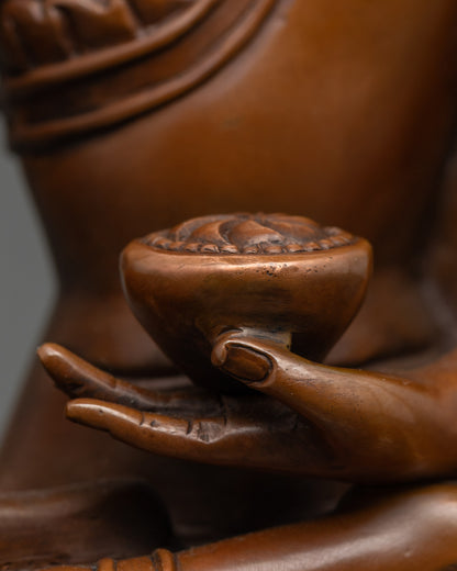 Calm Shakyamuni Buddha Statue | Traditional Himalayan Art Nepal