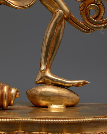 Skeleton Deity Chitipati Sculpture | Traditional Nepalese Buddhist Art