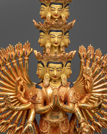 Thousand Armed Chenrezig Statue | Spiritual Buddhist Art