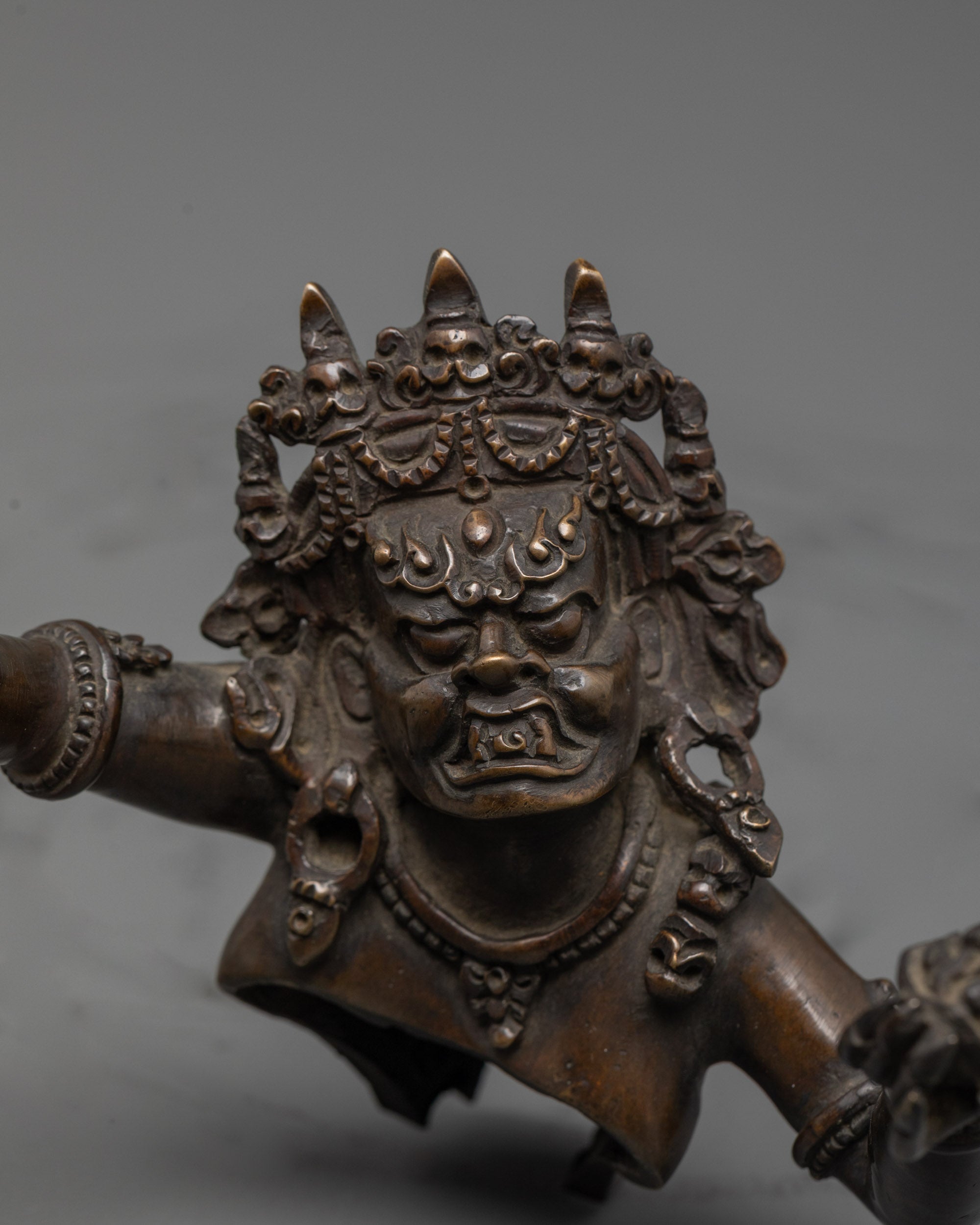 Oxidized Hayagriva Sculpture | Handmade Buddhist Protector