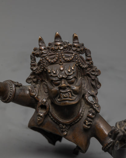 Oxidized Hayagriva Sculpture | Handmade Buddhist Protector