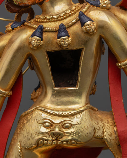 Handcrafted Kurukulla Statue | 24K Gold-Gilded Goddess of Attraction